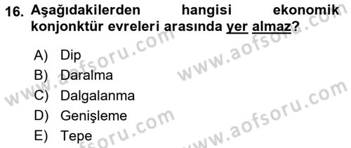İş Hayatında Standartlar Dersi 2024 - 2025 Yılı (Vize) Ara Sınav Soruları 16. Soru