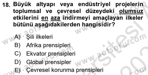 İş Hayatında Standartlar Dersi 2024 - 2025 Yılı (Vize) Ara Sınav Soruları 18. Soru