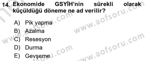 İş Hayatında Standartlar Dersi 2025 - 2026 Yılı (Vize) Ara Sınav Soruları 14. Soru