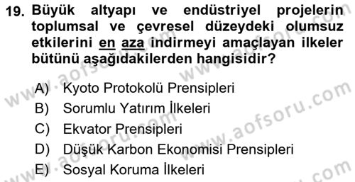 İş Hayatında Standartlar Dersi 2025 - 2026 Yılı (Vize) Ara Sınav Soruları 19. Soru