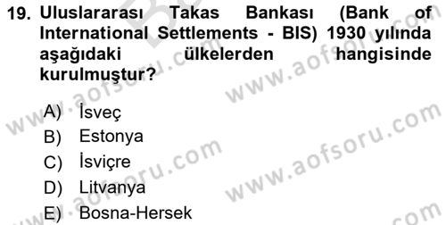 İş Hayatında Standartlar Dersi 2025 - 2026 Yılı (Final) Dönem Sonu Sınav Soruları 19. Soru