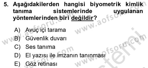 İş Hayatında Standartlar Dersi 2025 - 2026 Yılı (Final) Dönem Sonu Sınav Soruları 5. Soru