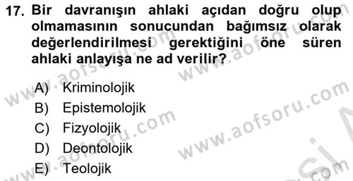 Modern Büro Yönetimi Dersi 2021 - 2022 Yılı (Vize) Ara Sınav Soruları 17. Soru