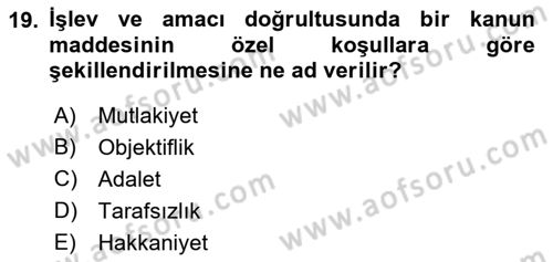 Modern Büro Yönetimi Dersi 2021 - 2022 Yılı (Vize) Ara Sınav Soruları 19. Soru