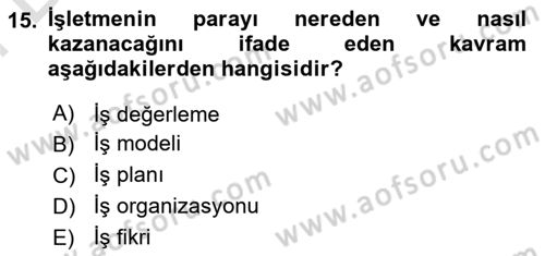 Modern Büro Yönetimi Dersi 2021 - 2022 Yılı (Final) Dönem Sonu Sınav Soruları 15. Soru