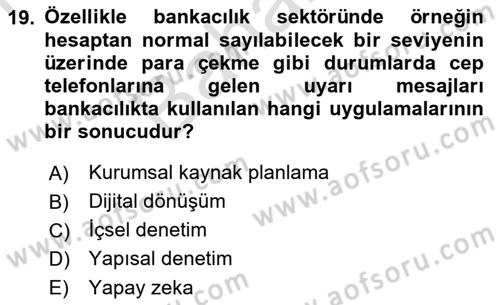 Modern Büro Yönetimi Dersi 2021 - 2022 Yılı (Final) Dönem Sonu Sınav Soruları 19. Soru