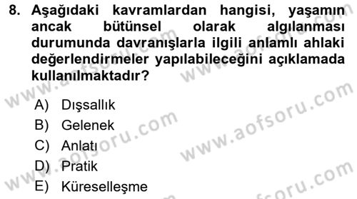 Modern Büro Yönetimi Dersi 2021 - 2022 Yılı (Final) Dönem Sonu Sınav Soruları 8. Soru