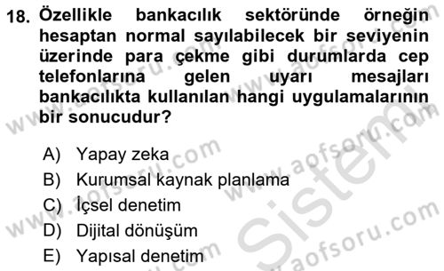 Modern Büro Yönetimi Dersi 2021 - 2022 Yılı Yaz Okulu Sınavı 18. Soru