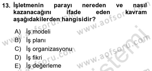 Modern Büro Yönetimi Dersi 2022 - 2023 Yılı Yaz Okulu Sınav Soruları 13. Soru