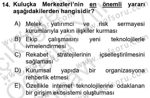 Modern Büro Yönetimi Dersi 2022 - 2023 Yılı Yaz Okulu Sınav Soruları 14. Soru