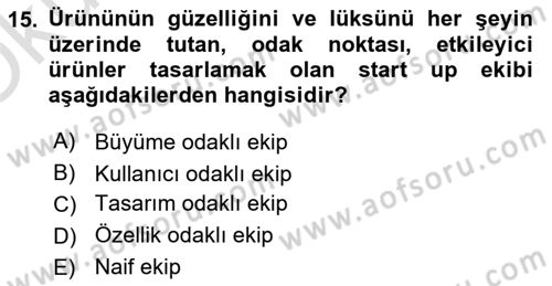 Modern Büro Yönetimi Dersi 2022 - 2023 Yılı Yaz Okulu Sınav Soruları 15. Soru