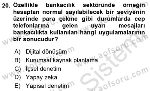 Modern Büro Yönetimi Dersi 2022 - 2023 Yılı Yaz Okulu Sınav Soruları 20. Soru