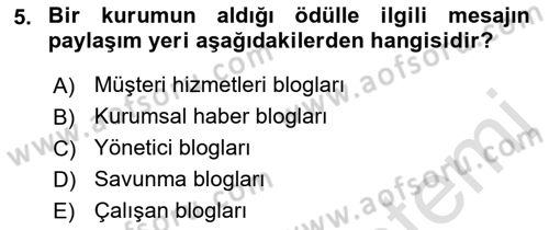 Modern Büro Yönetimi Dersi 2022 - 2023 Yılı Yaz Okulu Sınav Soruları 5. Soru