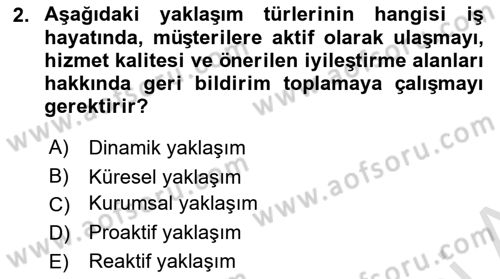 Modern Büro Yönetimi Dersi 2023 - 2024 Yılı (Vize) Ara Sınav Soruları 2. Soru