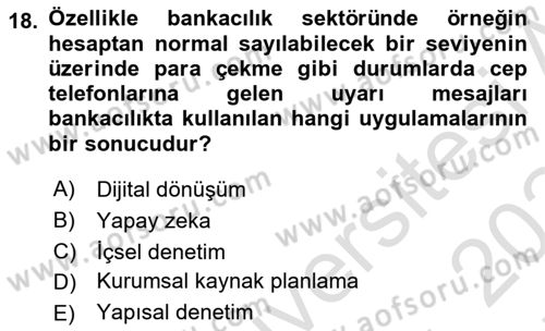 Modern Büro Yönetimi Dersi 2023 - 2024 Yılı (Final) Dönem Sonu Sınav Soruları 18. Soru