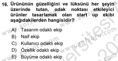 Modern Büro Yönetimi Dersi 2023 - 2024 Yılı Yaz Okulu Sınav Soruları 16. Soru