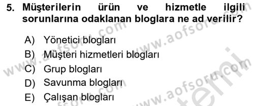Modern Büro Yönetimi Dersi 2023 - 2024 Yılı Yaz Okulu Sınav Soruları 5. Soru