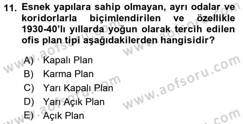Modern Büro Yönetimi Dersi 2024 - 2025 Yılı (Vize) Ara Sınav Soruları 11. Soru