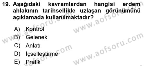 Modern Büro Yönetimi Dersi 2024 - 2025 Yılı (Vize) Ara Sınav Soruları 19. Soru
