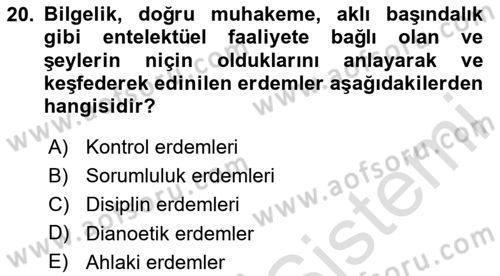 Modern Büro Yönetimi Dersi 2024 - 2025 Yılı (Vize) Ara Sınav Soruları 20. Soru