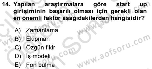 Modern Büro Yönetimi Dersi 2024 - 2025 Yılı (Final) Dönem Sonu Sınav Soruları 14. Soru