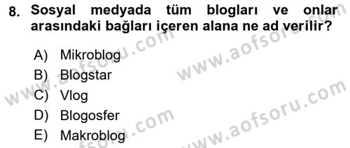Modern Büro Yönetimi Dersi 2024 - 2025 Yılı (Final) Dönem Sonu Sınav Soruları 8. Soru
