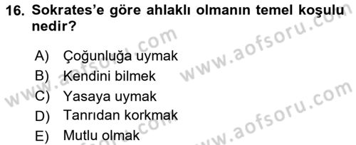 Modern Büro Yönetimi Dersi 2025 - 2026 Yılı (Vize) Ara Sınav Soruları 16. Soru