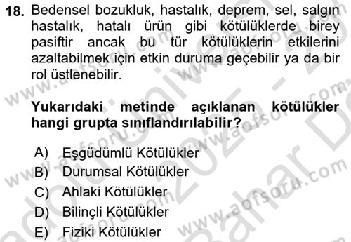 Modern Büro Yönetimi Dersi 2025 - 2026 Yılı (Vize) Ara Sınav Soruları 18. Soru