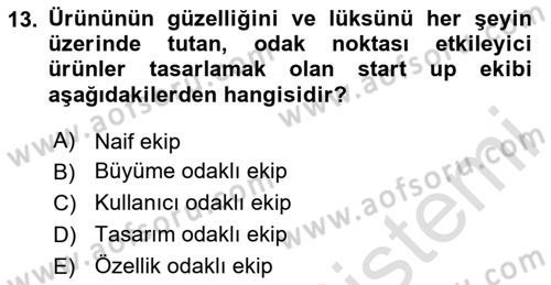 Modern Büro Yönetimi Dersi 2025 - 2026 Yılı (Final) Dönem Sonu Sınav Soruları 13. Soru