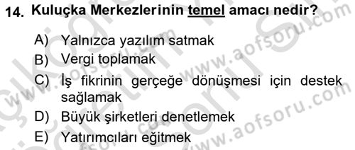 Modern Büro Yönetimi Dersi 2025 - 2026 Yılı (Final) Dönem Sonu Sınav Soruları 14. Soru