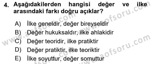 Modern Büro Yönetimi Dersi 2025 - 2026 Yılı (Final) Dönem Sonu Sınav Soruları 4. Soru