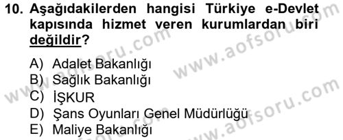 Dosyalama Arşivleme Dersi 2012 - 2013 Yılı (Final) Dönem Sonu Sınav Soruları 10. Soru