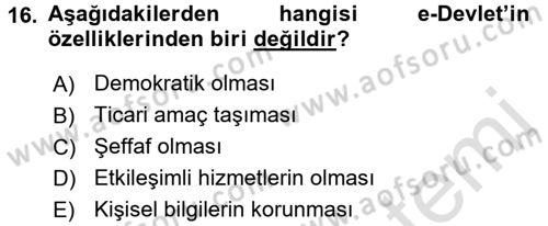 Dosyalama Arşivleme Dersi 2015 - 2016 Yılı (Final) Dönem Sonu Sınav Soruları 16. Soru