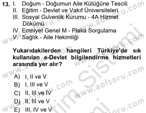 Dosyalama Arşivleme Dersi 2016 - 2017 Yılı (Final) Dönem Sonu Sınav Soruları 13. Soru