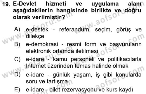 Dosyalama Arşivleme Dersi 2017 - 2018 Yılı (Final) Dönem Sonu Sınav Soruları 19. Soru