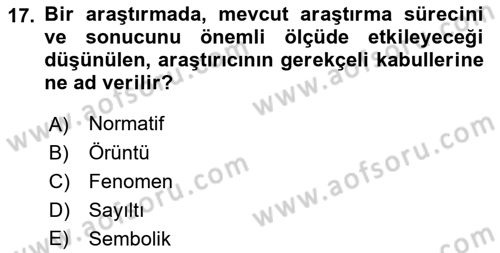 Dosyalama Arşivleme Dersi 2021 - 2022 Yılı (Vize) Ara Sınavı 17. Soru