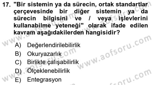 Dosyalama Arşivleme Dersi 2022 - 2023 Yılı Yaz Okulu Sınav Soruları 17. Soru
