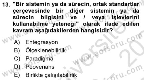 Dosyalama Arşivleme Dersi 2023 - 2024 Yılı (Final) Dönem Sonu Sınav Soruları 13. Soru