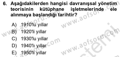 Dosyalama Arşivleme Dersi 2023 - 2024 Yılı Yaz Okulu Sınav Soruları 6. Soru