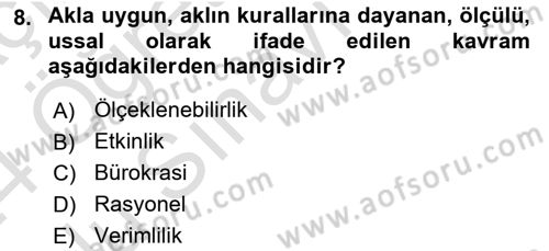 Dosyalama Arşivleme Dersi 2023 - 2024 Yılı Yaz Okulu Sınav Soruları 8. Soru
