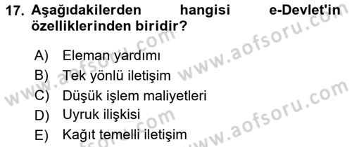 Dosyalama Arşivleme Dersi 2024 - 2025 Yılı Yaz Okulu Sınav Soruları 17. Soru