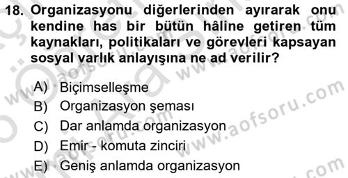 Dosyalama Arşivleme Dersi 2025 - 2026 Yılı (Vize) Ara Sınav Soruları 18. Soru