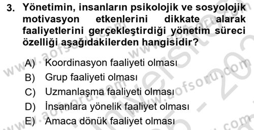 Dosyalama Arşivleme Dersi 2025 - 2026 Yılı (Final) Dönem Sonu Sınav Soruları 3. Soru