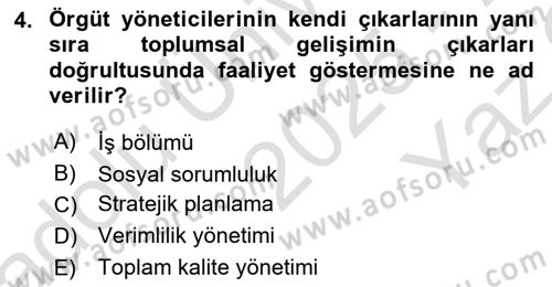 Dosyalama Arşivleme Dersi 2025 - 2026 Yılı Yaz Okulu Sınav Soruları 4. Soru