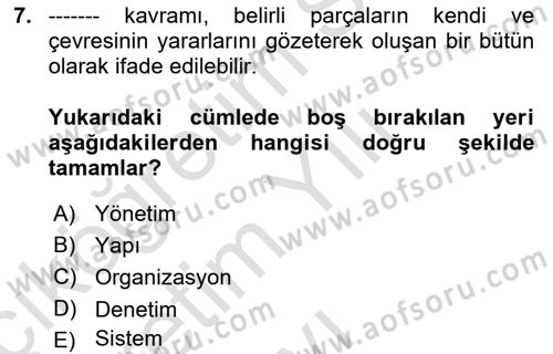 Dosyalama Arşivleme Dersi 2025 - 2026 Yılı Yaz Okulu Sınav Soruları 7. Soru
