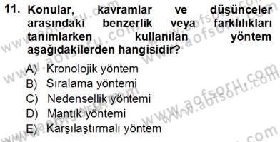 Mesleki Yazışmalar Dersi Ara Sınavı Deneme Sınav Soruları 11. Soru