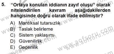 Mesleki Yazışmalar Dersi Ara Sınavı Deneme Sınav Soruları 5. Soru