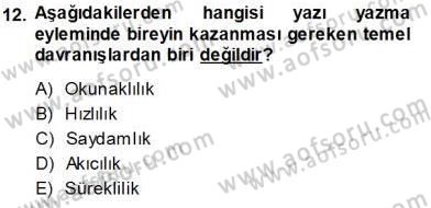 Mesleki Yazışmalar Dersi Ara Sınavı Deneme Sınav Soruları 12. Soru