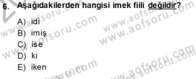 Mesleki Yazışmalar Dersi Ara Sınavı Deneme Sınav Soruları 6. Soru
