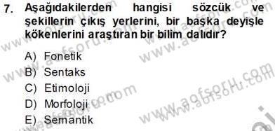 Mesleki Yazışmalar Dersi Ara Sınavı Deneme Sınav Soruları 7. Soru